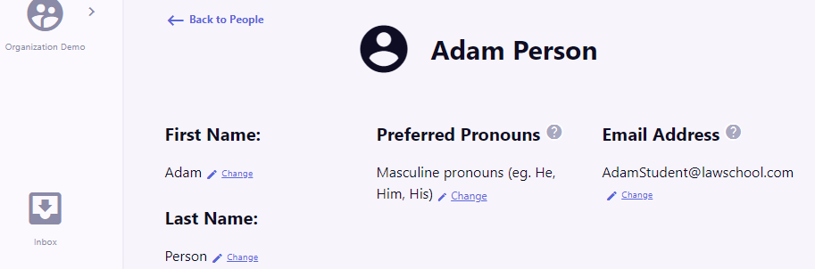 Person Detail Screen