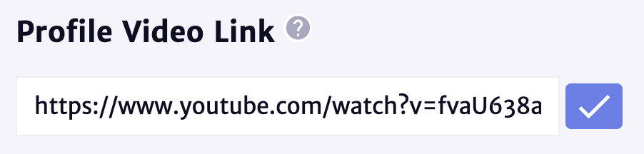 Profile Video Link